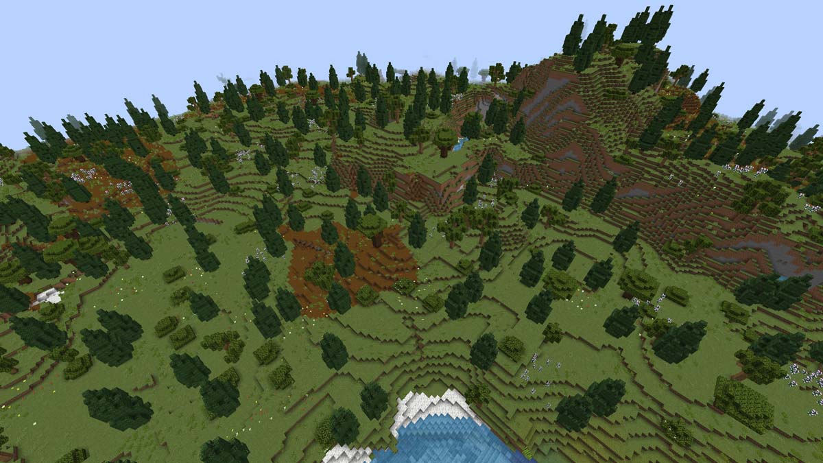 Mediterranean forest biome in Biomes o Plenty Minecraft