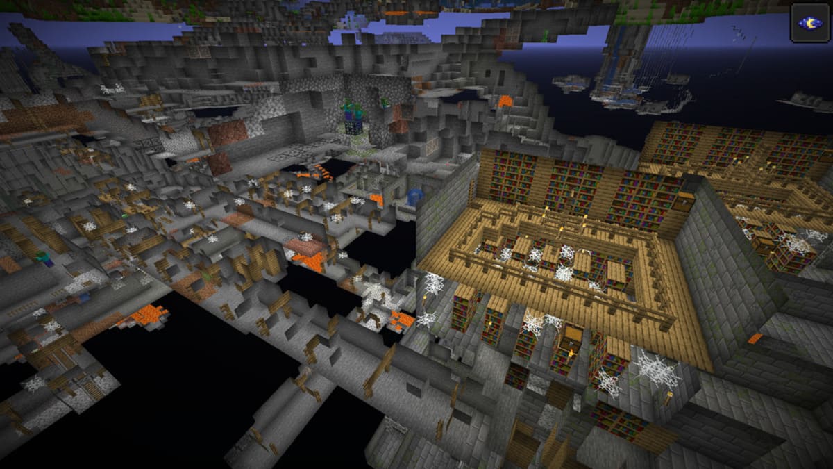 Dungeon, minehsaft, and stronghold in Minecraft