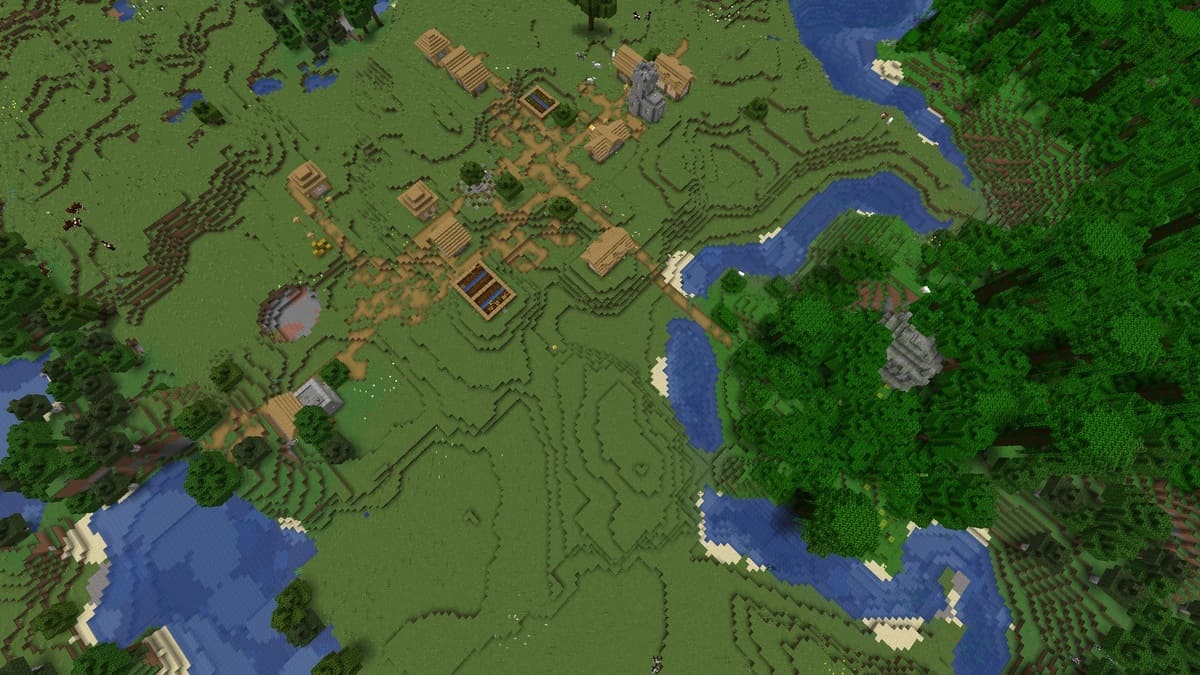 Jungle temple and village in Minecraft