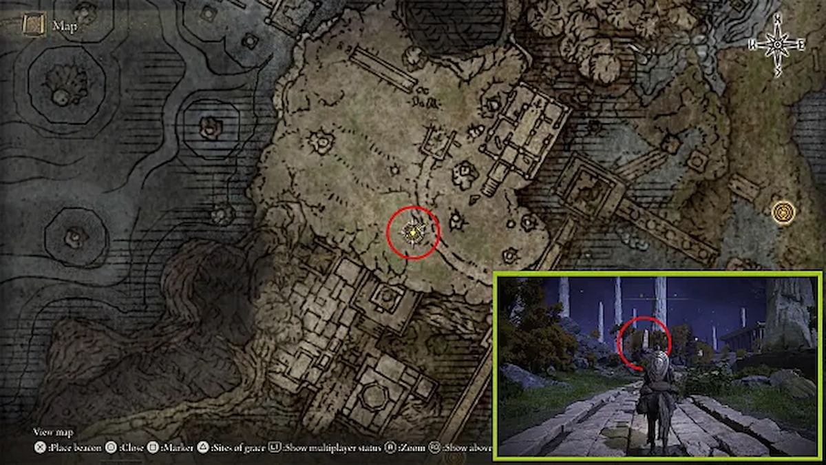 elden ring nokron eternal city ancestral woods map flame location