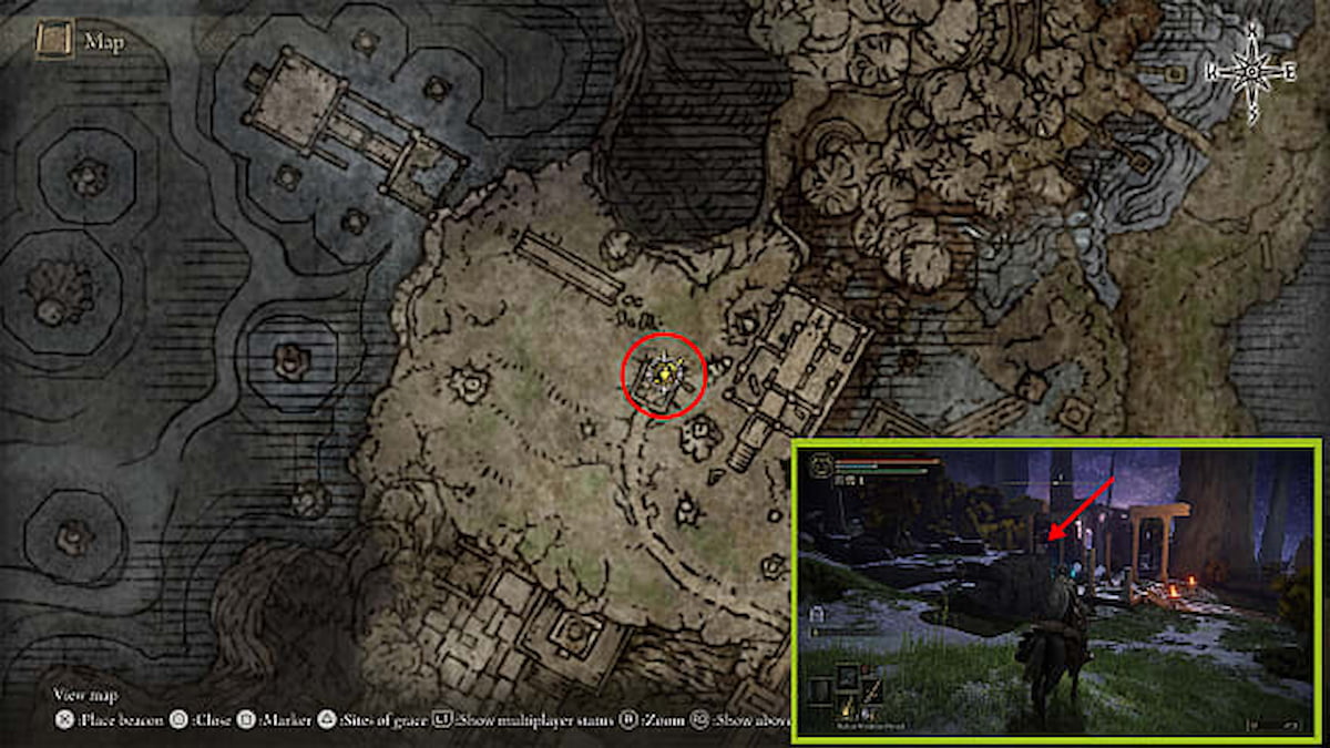 elden ring nokron eternal city ancestral woods map flame location