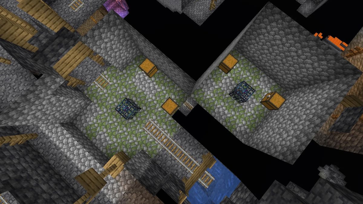 Double dungeon in Minecraft