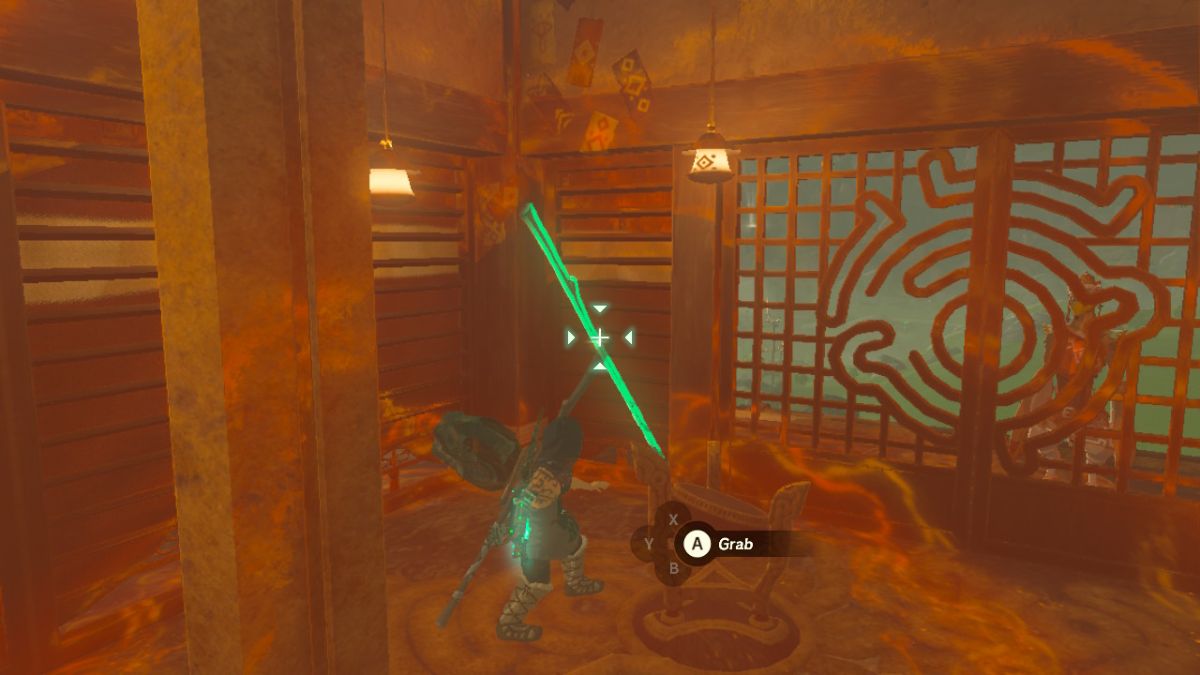 Zelda Tears of the Kingdom Sahasra Slope Skyview Tower Ultrahand ability moving stick barricades