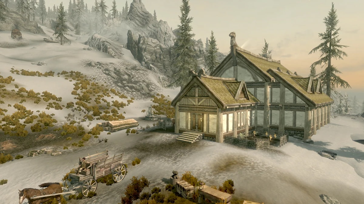 Player home outside Dawnstar, Heljarchen Hall, in Skyrim