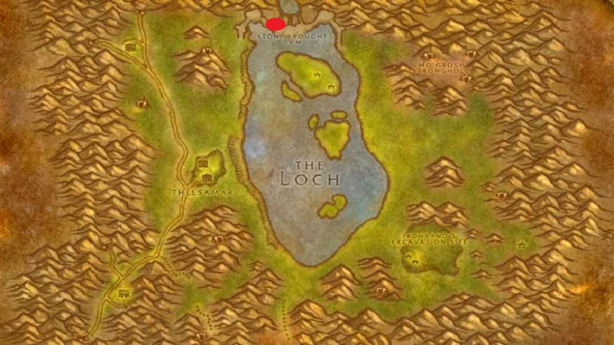 WoW Loch Modan Map