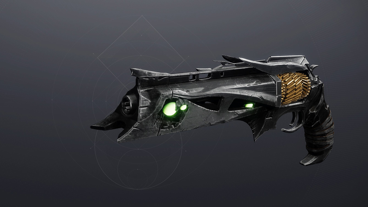 A side view of the Thorn Hand Cannon.