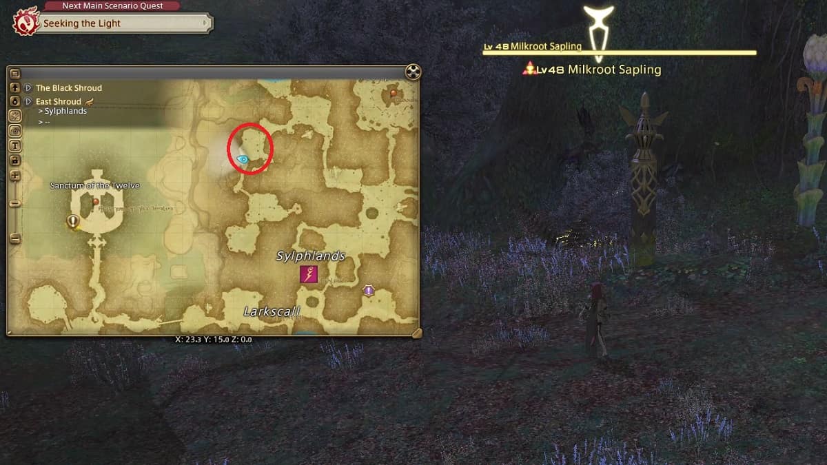 East shroud farming map FFXIV