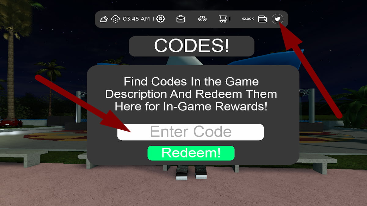 How to redeem codes in Jupiter Florida