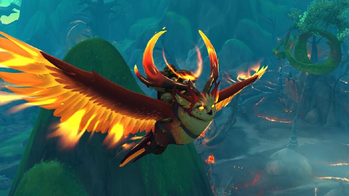 WoW Dragonflight Fire Owl Mount