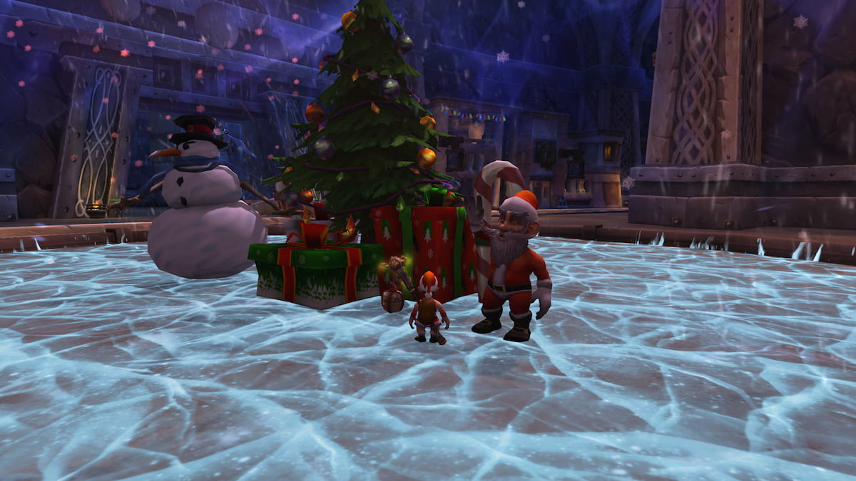 Winter Veil tree in Ironforge