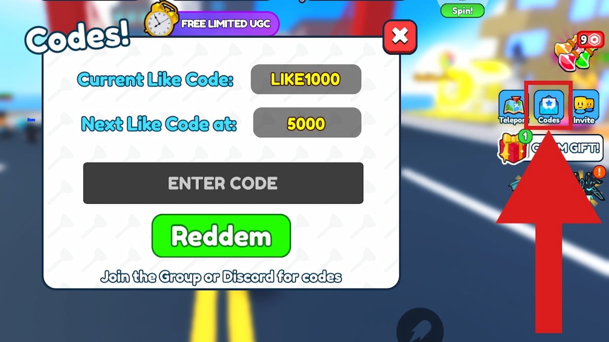 How to redeem codes in Toilet War Simulator