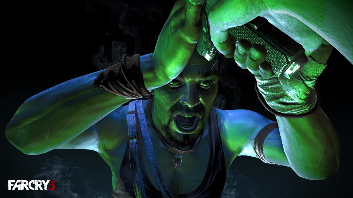 Vaas with a gun to his head