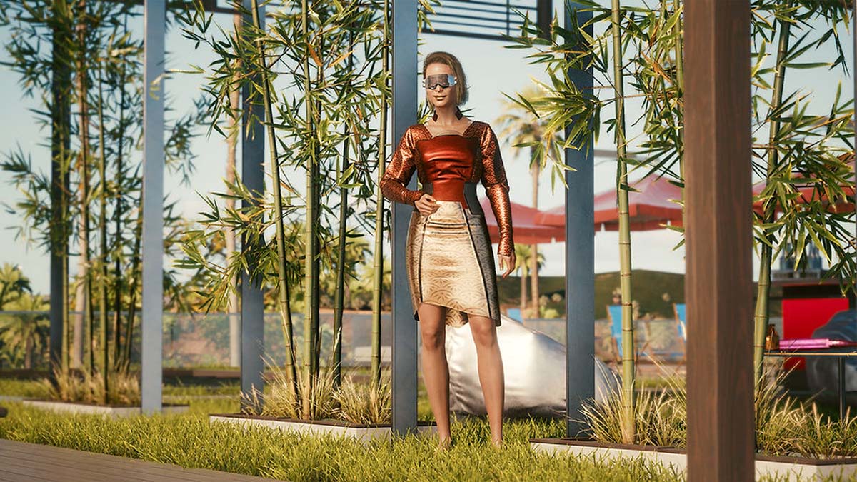 Phoenix Formal Dress With Microarmor Layer in Cyberpunk 2077