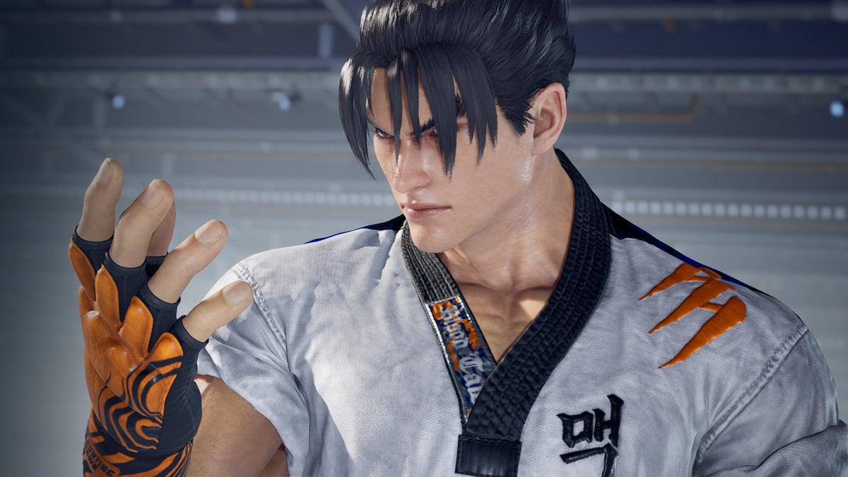 Jin Kazama Intro Pose while wearing his Hwoarang swapped outfit.