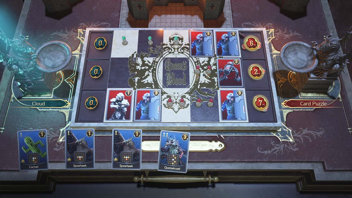 A Card Carnival puzzle in Final Fantasy VII: Rebirth