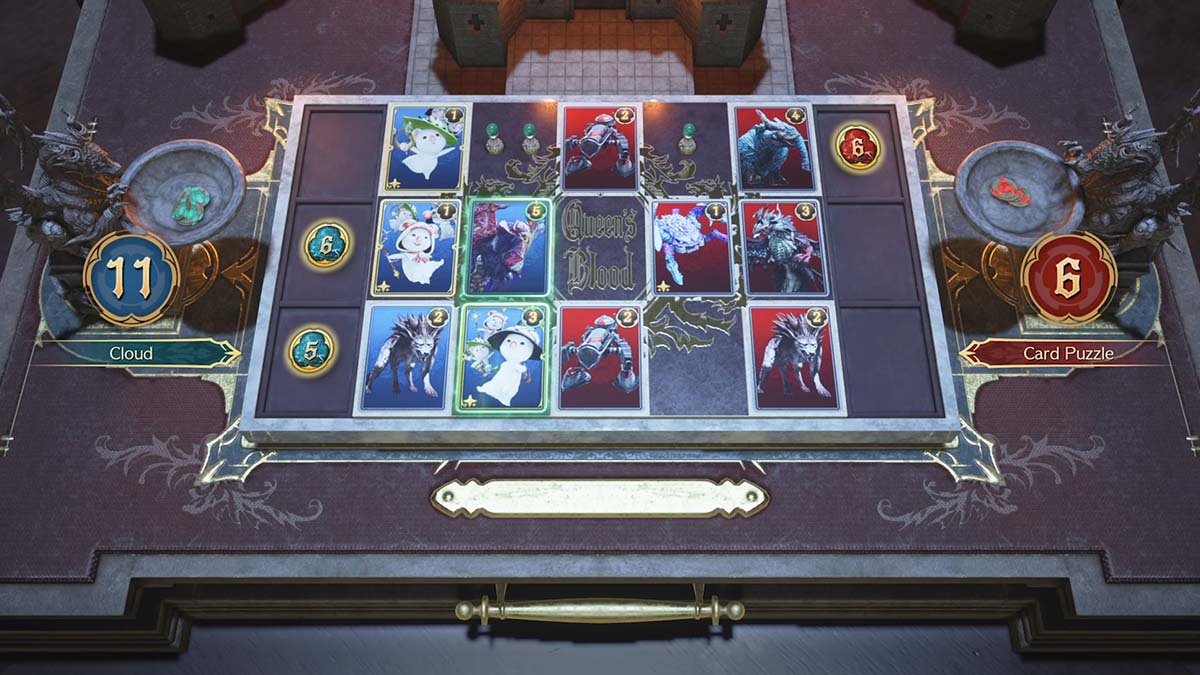 A solution to a Card Carnival puzzle in Final Fantasy VII: Rebirth