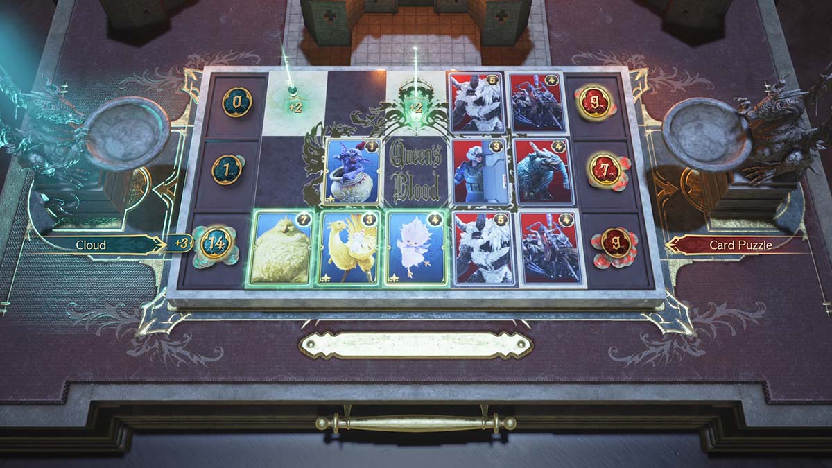 A solution to a Card Carnival puzzle in Final Fantasy VII: Rebirth