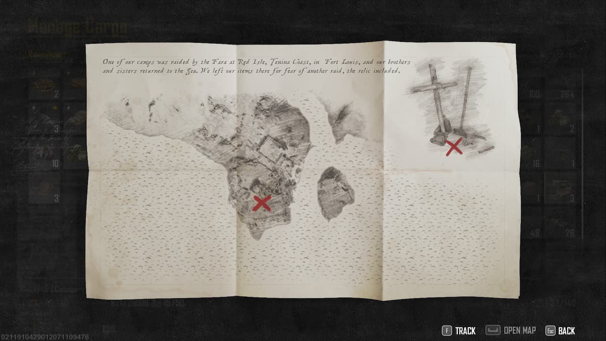 Relics of the Past Treasure Map