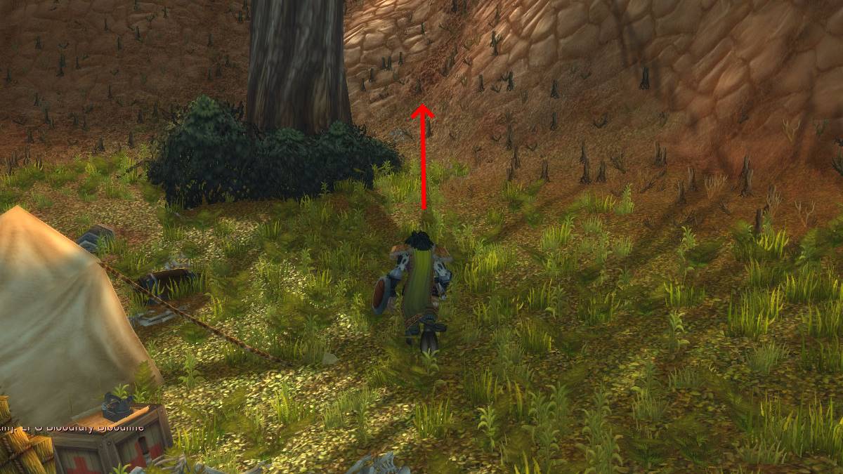 A screenshot of where to run to complete Scramble in wow sod