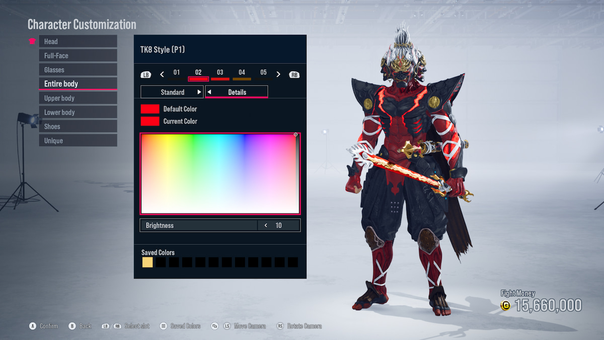 The Tekken 8 Character Creator with Yoshimitsu.