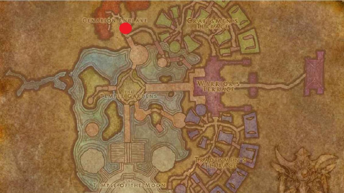 Darnassus Mount map