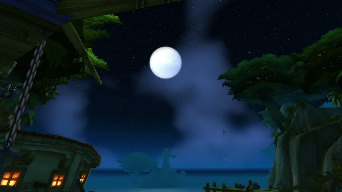 The Moon seen from Booty Bay