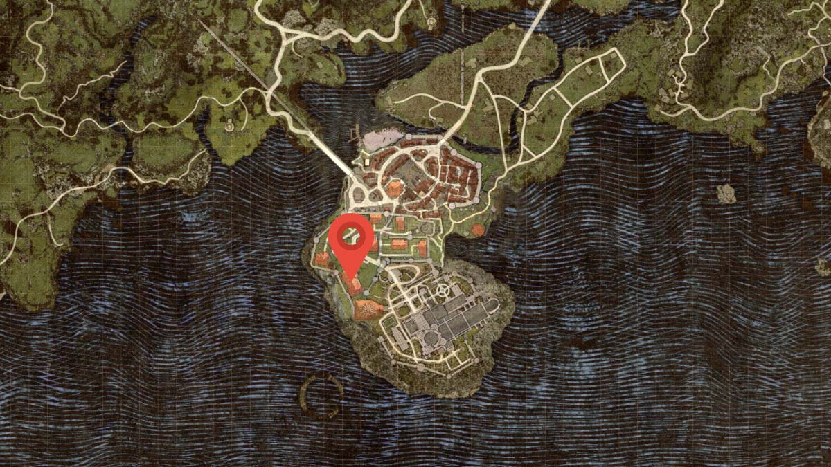 Rose Chateau Bordelrie location map in Dragon's Dogma 2