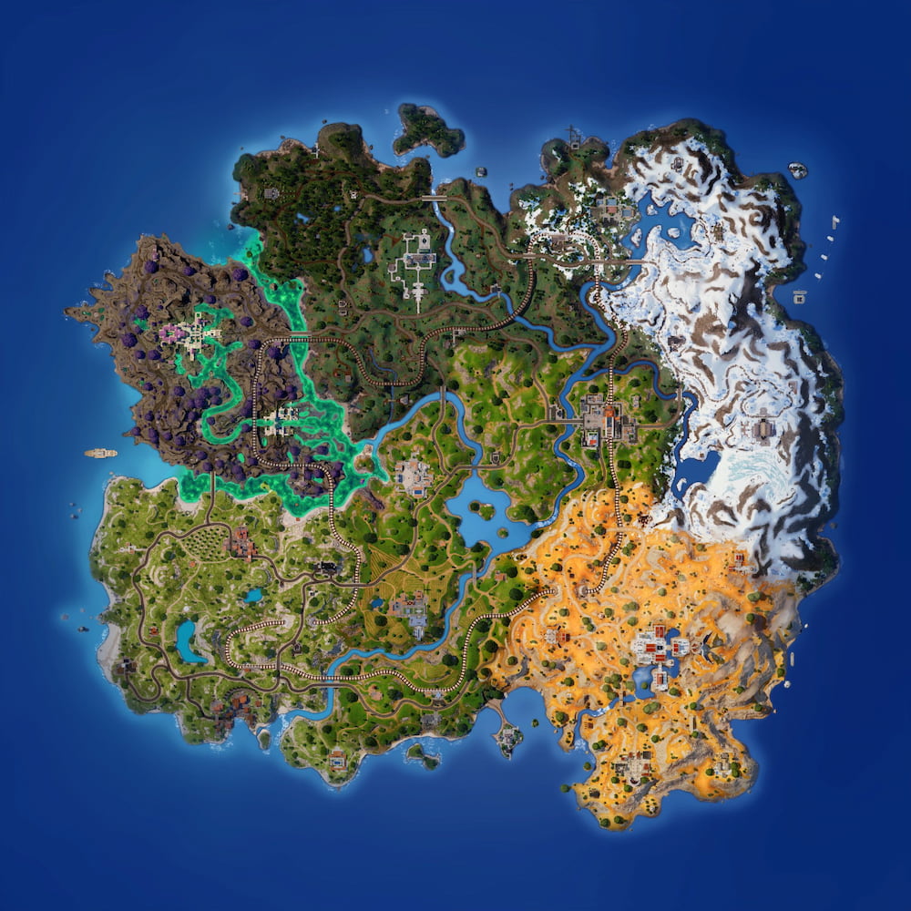 chapter 5 season 2 map for Fortnite