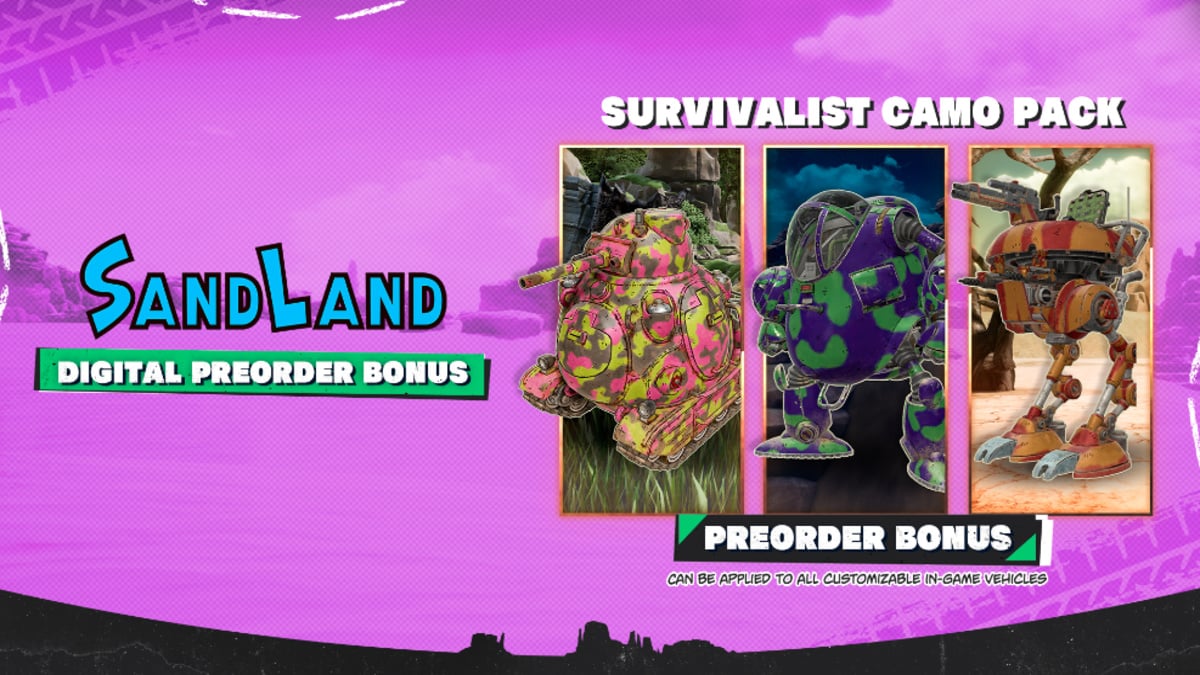 Sand Land Pre-Order Bonuses