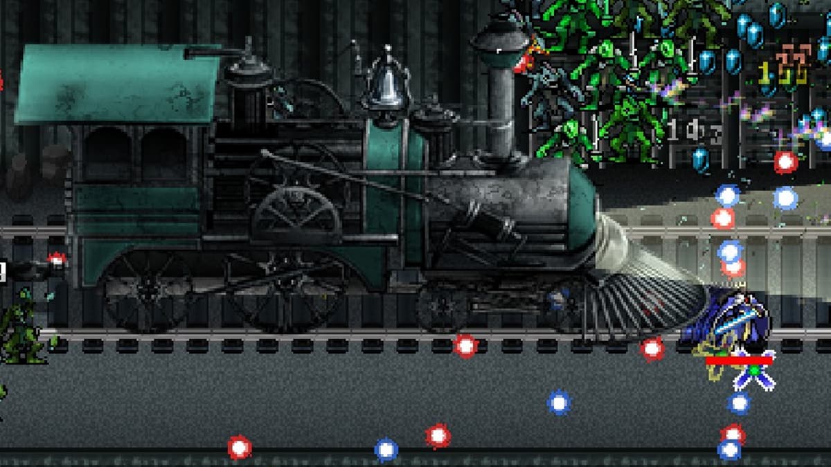 Train in Vampire Survivors