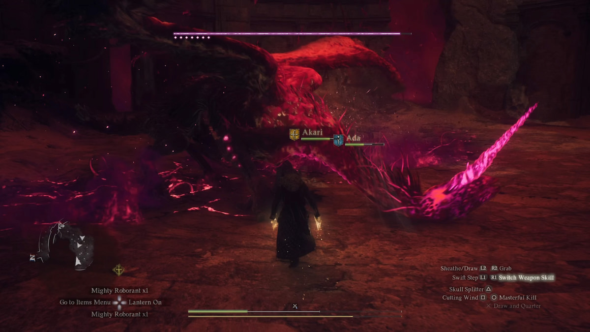 purple dragon purgener boss fight in dragons dogma 2