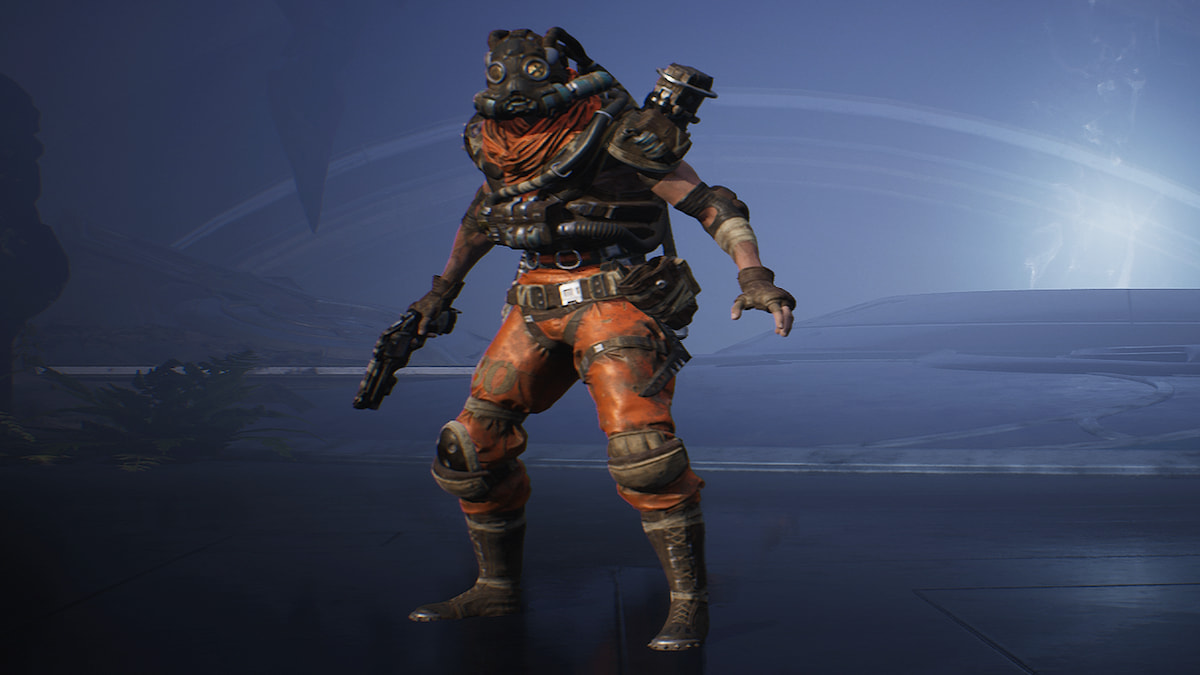 hero details menu, full body look of Drongo