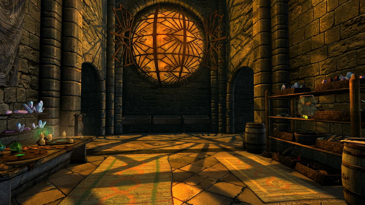 Indoor alchemy room at Deus Mons castle