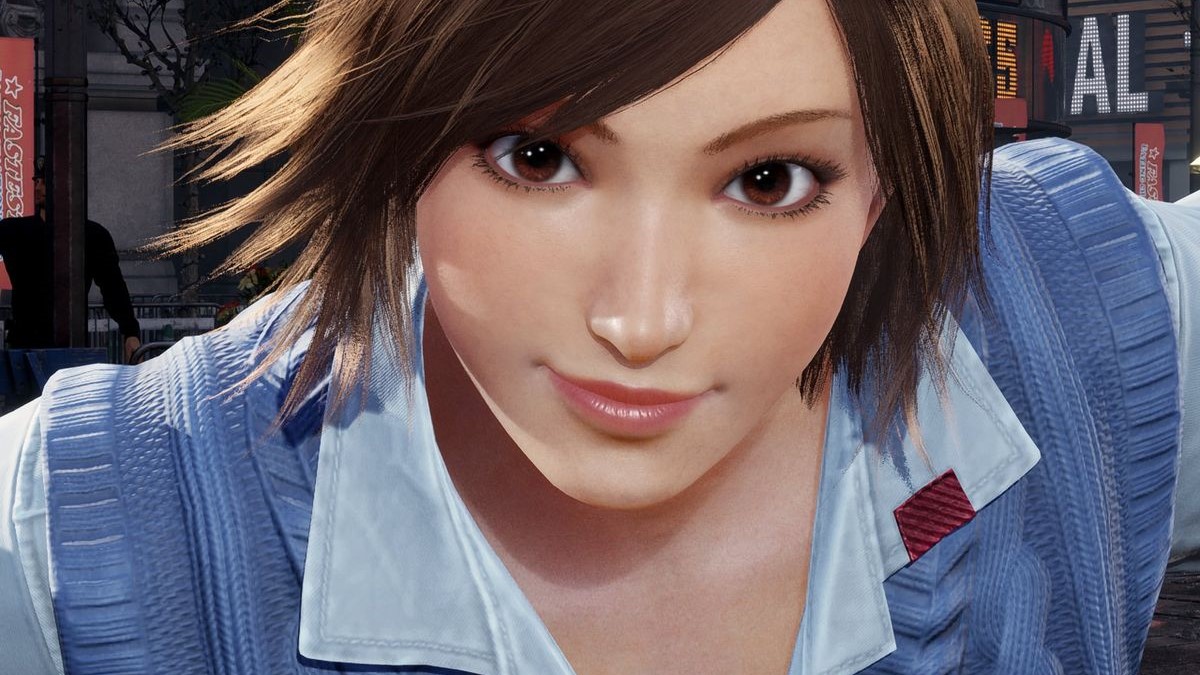 Asuka looking at the camera in Tekken 8