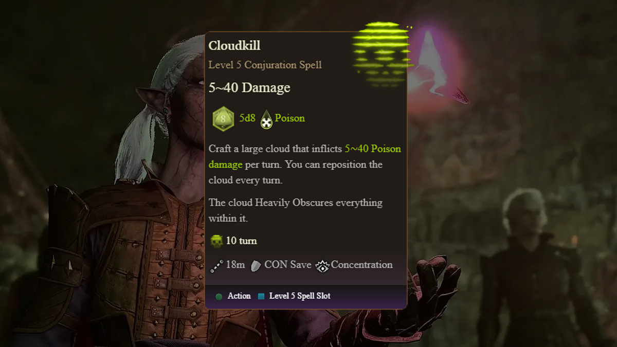 cloudkill spell description