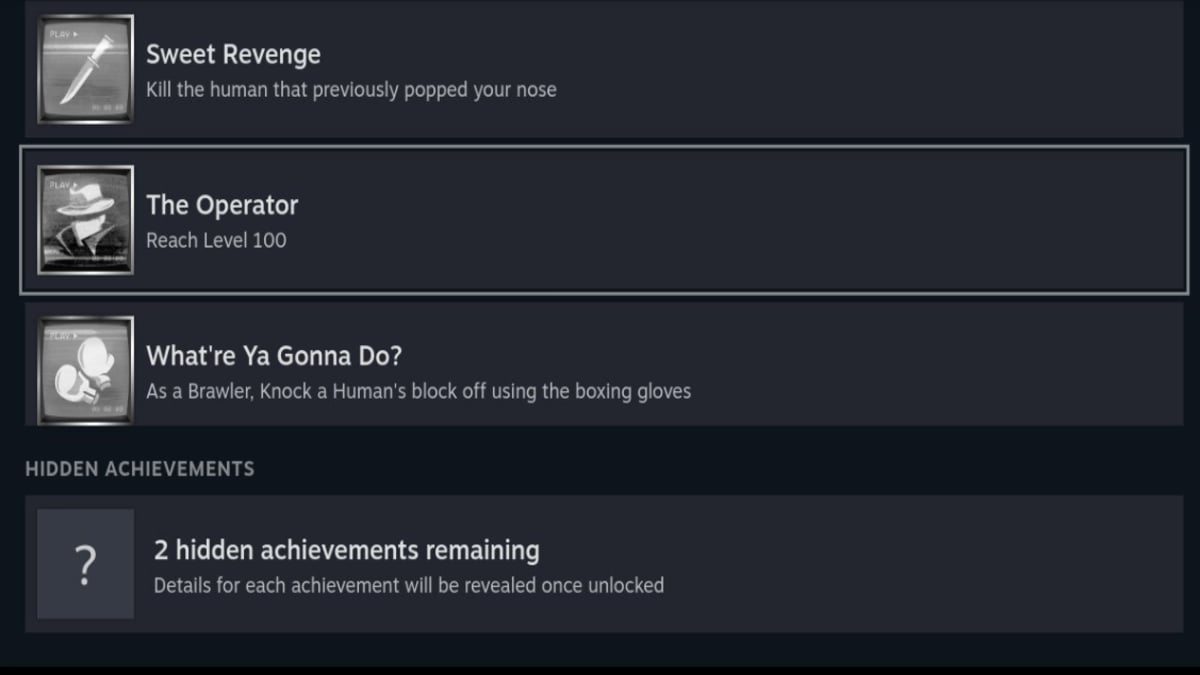 The Operator Achievement/Trophy in Killer Klowns From Outer Space.