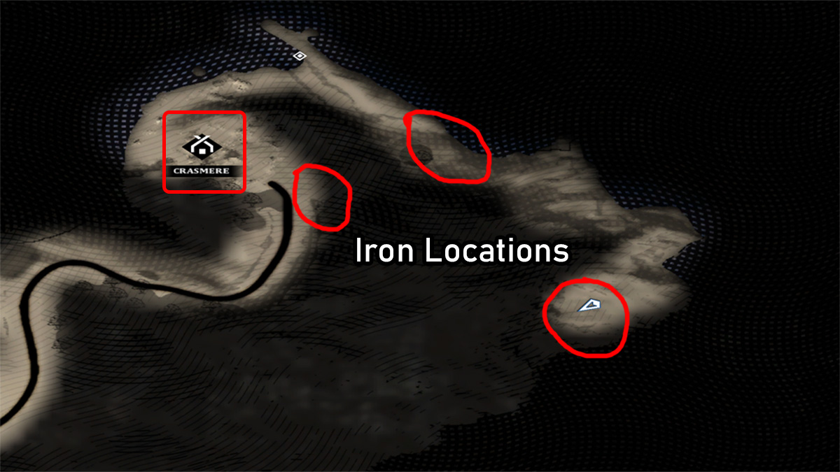 crasmere iron locations in bellwright