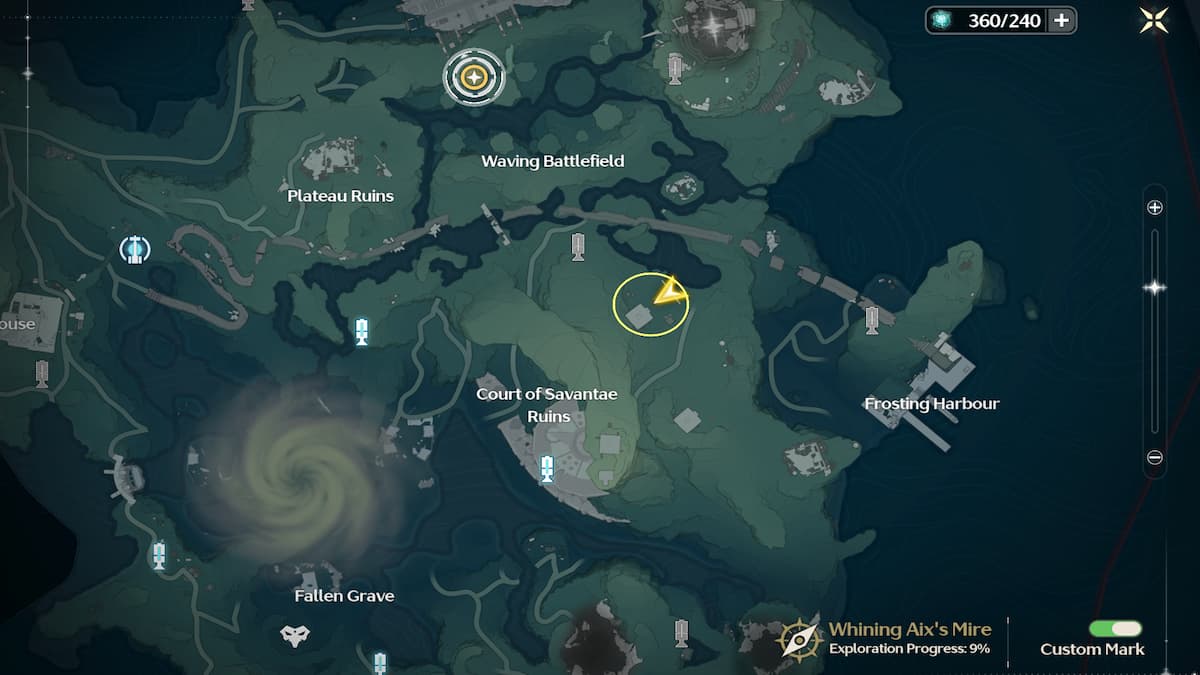 Map to Guide Crystal puzzle 1 in Wuthering Waves