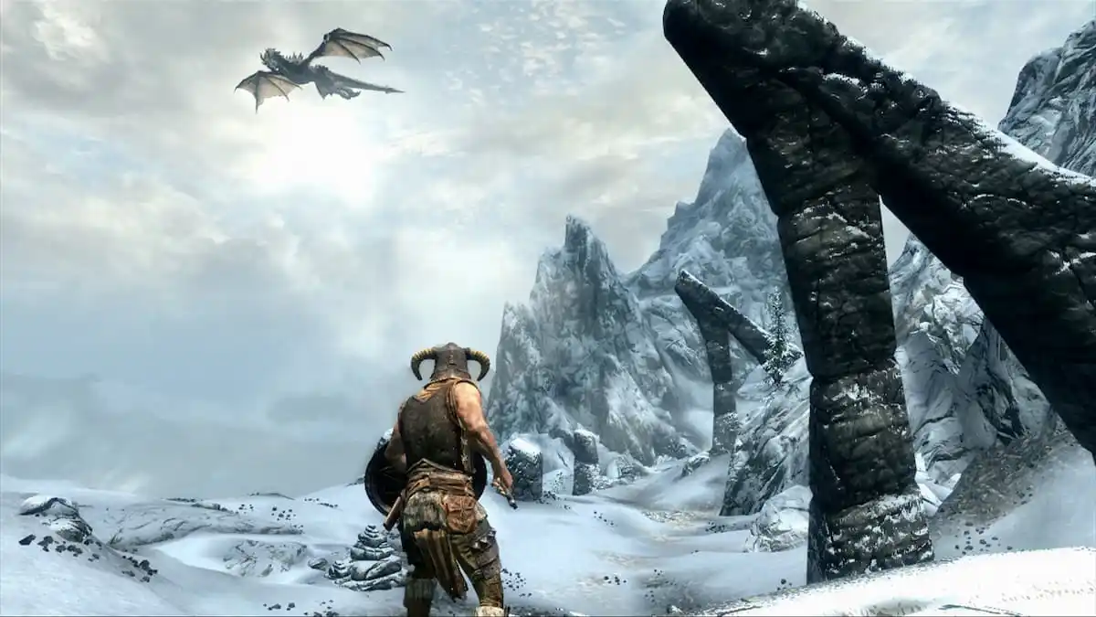 Dragonborn vs Dragon in Skyrim