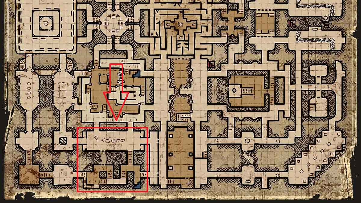 Crypt 2 barracks location in Dark and Darker