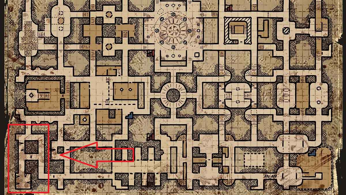 Crypt 1 Mimic Lair location in Dark and Darker