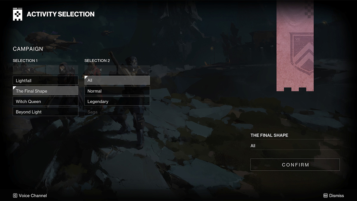 The campaign Fireteam Finder node in Destiny 2: The Final Shape