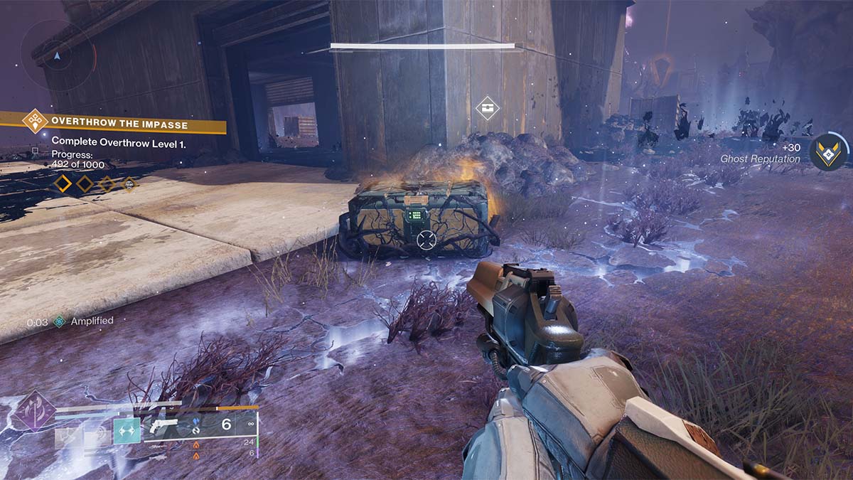 Chest near the buildings in the Impasse in Destiny 2: The Final Shape