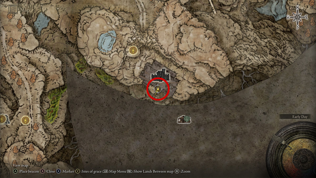 The Fort of Reprimand location in Elden Ring: Shadow of the Erdtree