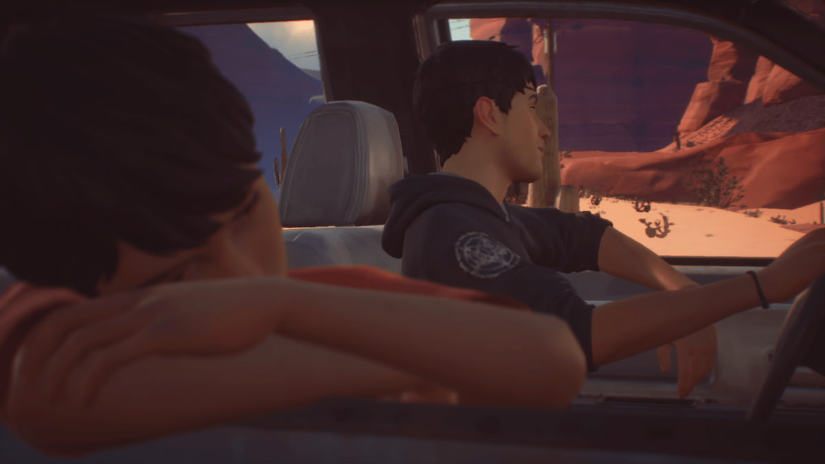 Daniel and Sean in car in Life Is Strange 2