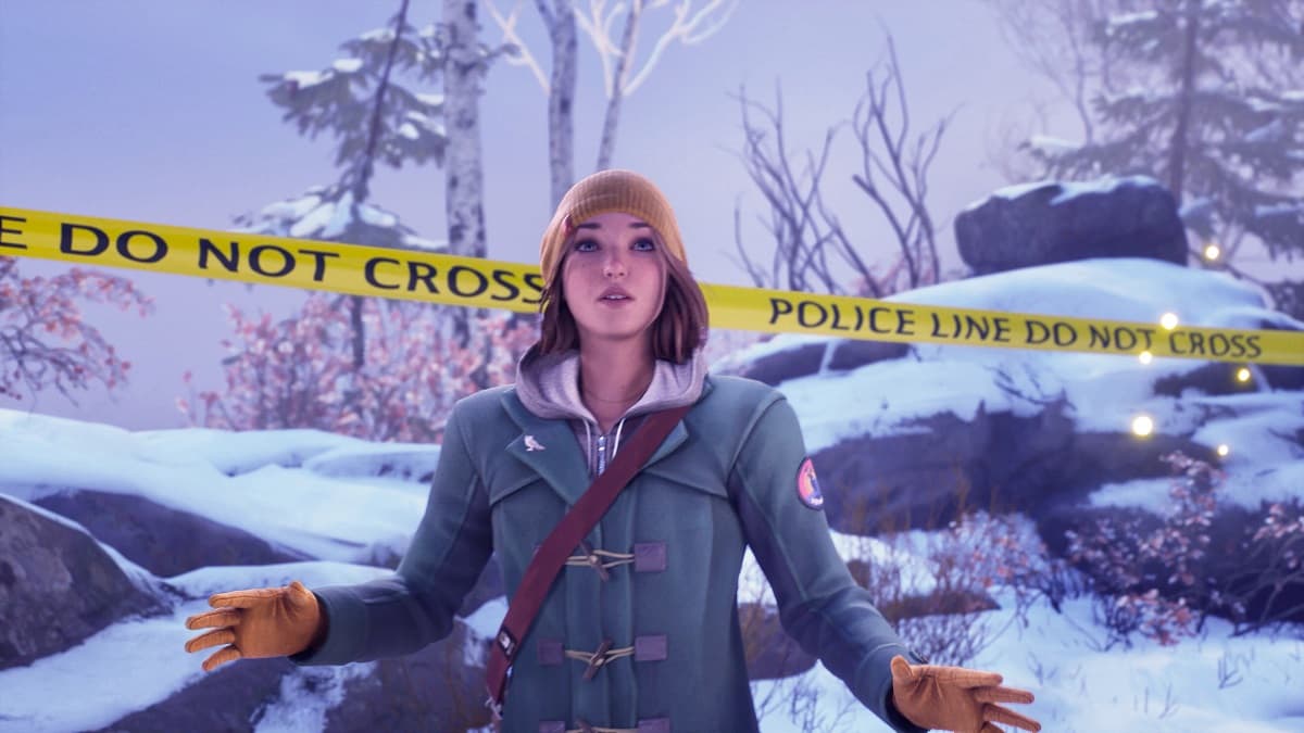 Life is Strange Double Exposure Max at a crime scene