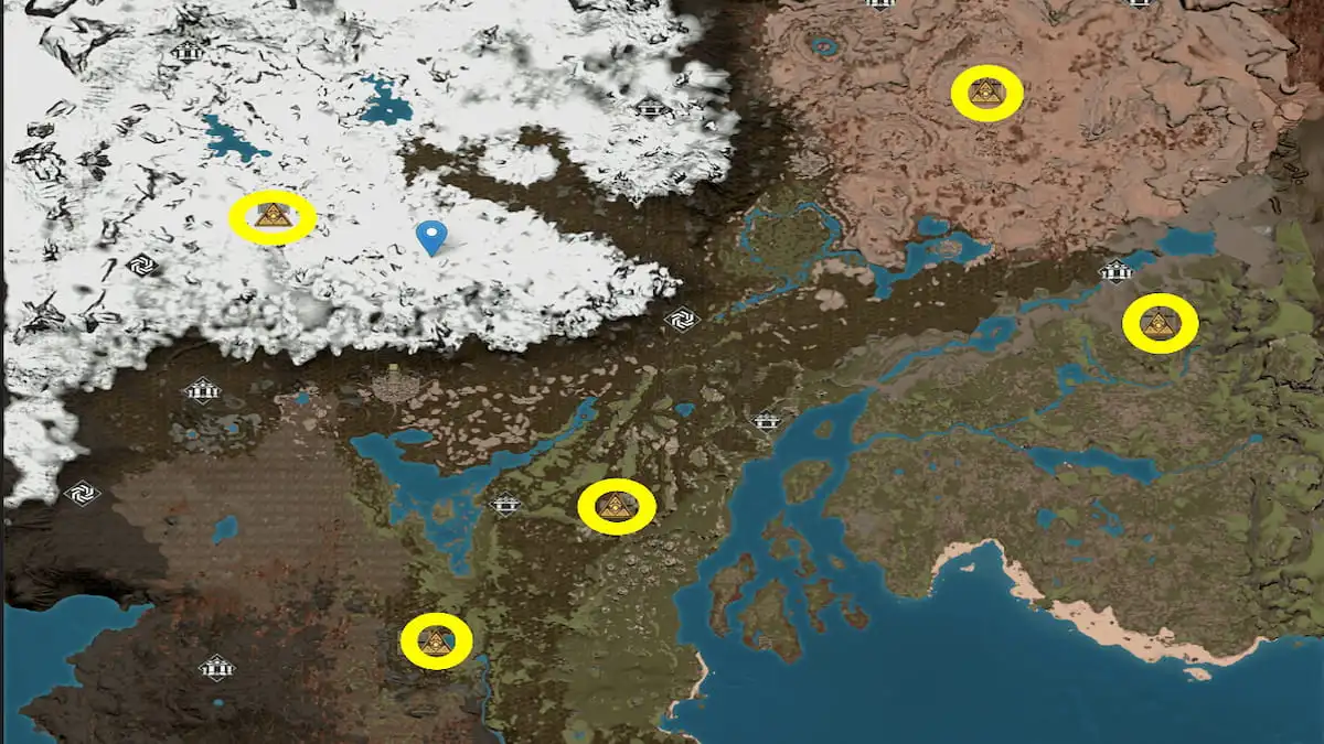 Soulmask map all ancient pyramid locations