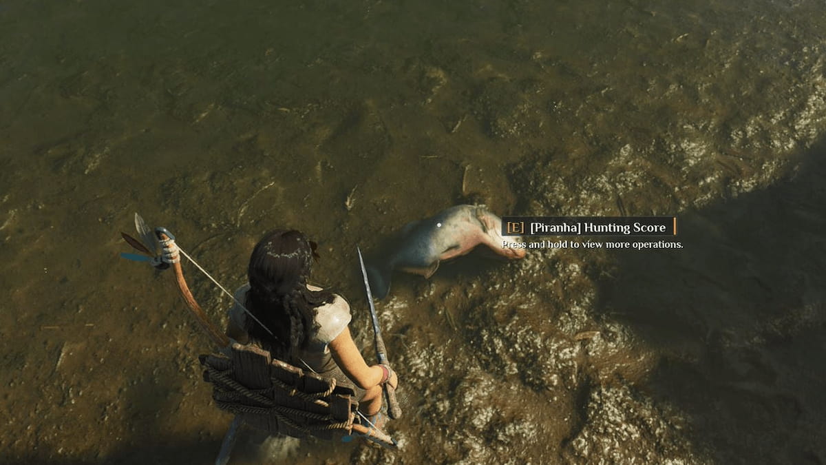 Harvesting fish with Butcher's Knife in Soulmask