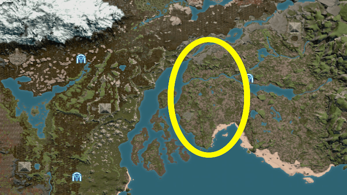 Map of Jaguar potential locations in Soulmask