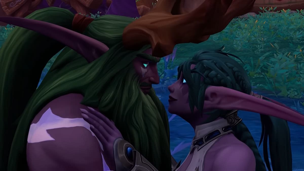 World of Warcraft Tyrande and Malfurion together